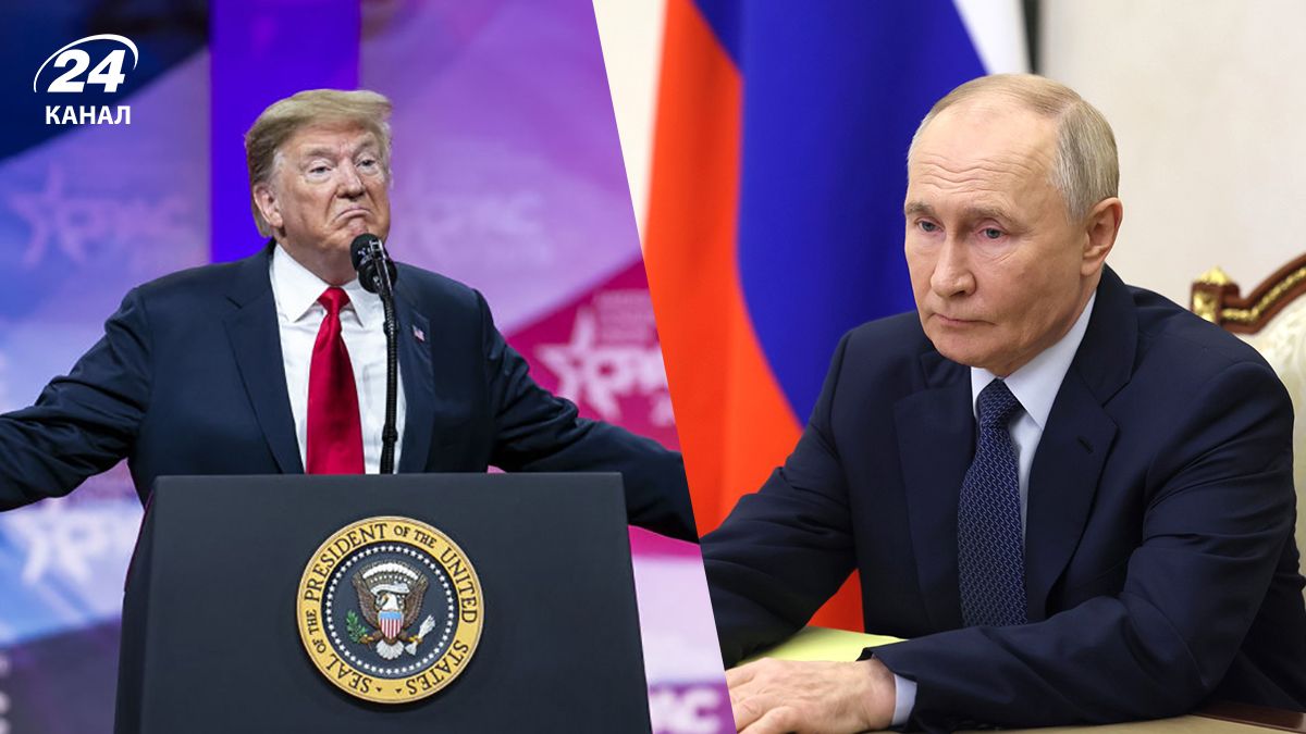 Президент США Трамп і російський диктатор Путін Президент США Трамп і російський диктатор Путін