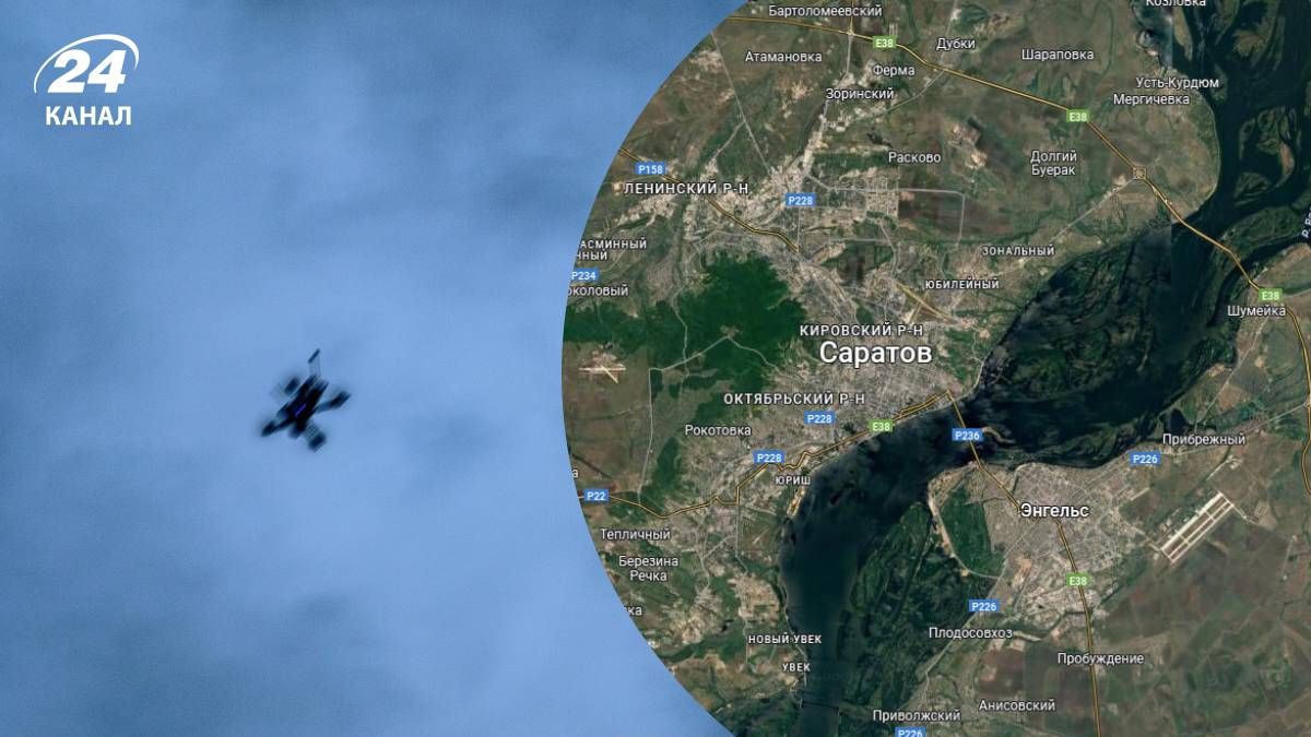 Саратов та Енгельс атакували дрони - 24 Канал Саратов та Енгельс атакували дрони - 24 Канал