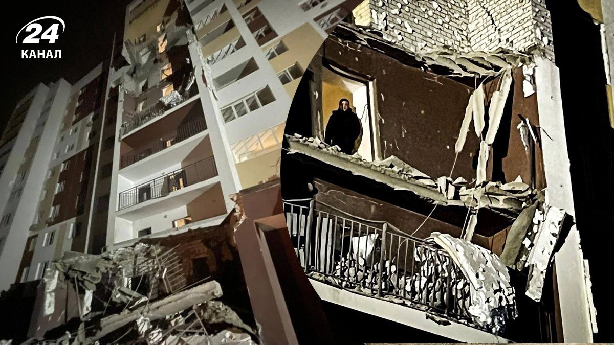 Дрон влучив у будинок у Вишневому Дрон влучив у будинок у Вишневому