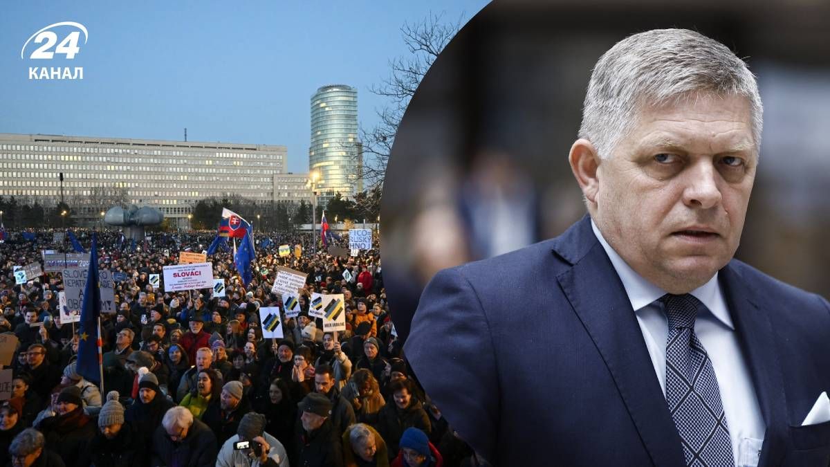 Фіцо розгнівався на Зеленського через підтримку протестів у Словаччині - 24 Канал Фіцо розгнівався на Зеленського через підтримку протестів у Словаччині - 24 Канал