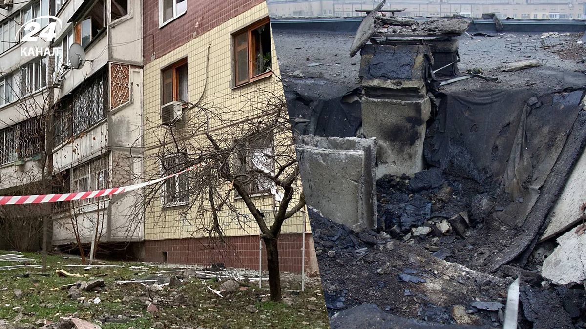 Многоэтажка в Днепре после атаки Многоэтажка в Днепре после атаки