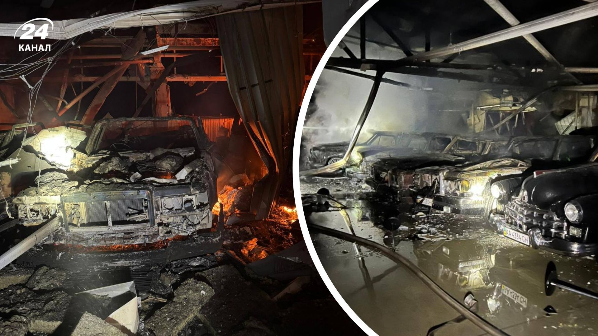 Постраждав музей автомобілів Постраждав музей автомобілів