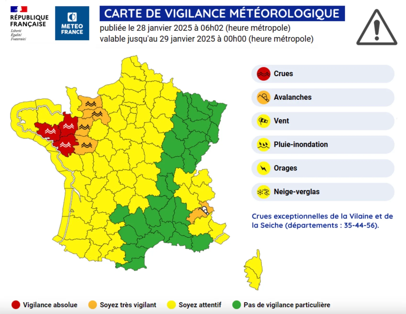 Наводнения на западе Франции угрожают новым районам Наводнения на западе Франции угрожают новым районам