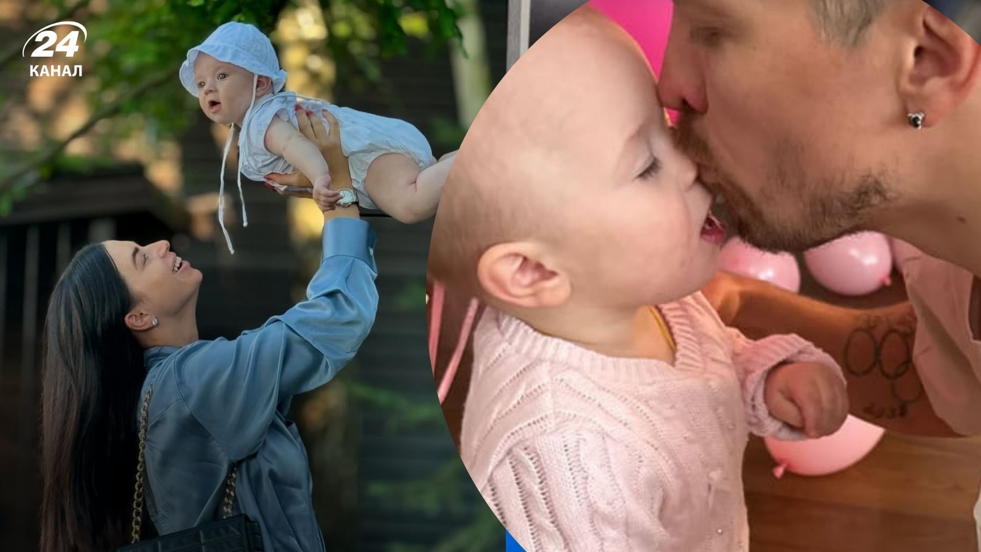 Катерина та Олександр Усик з донькою Катерина та Олександр Усик з донькою