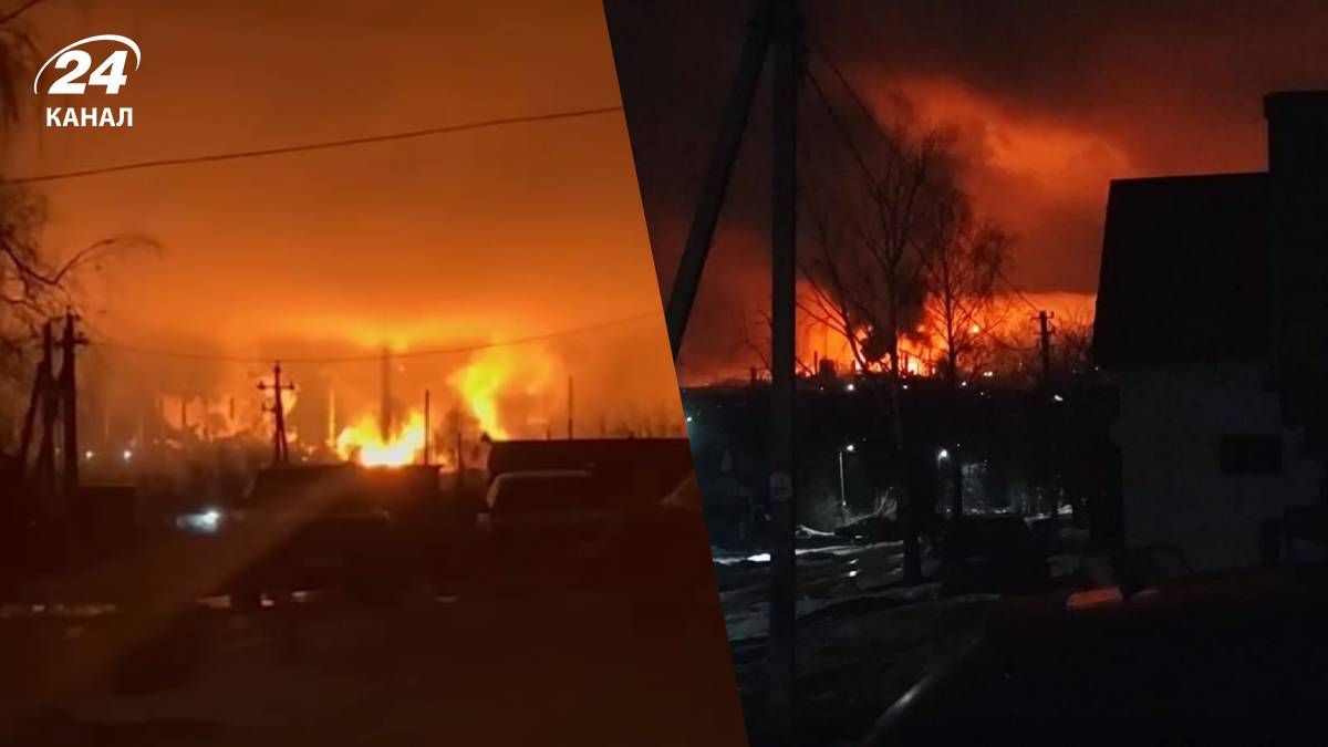 Воїни ГУР МО атакували нафтобазу Лукойл - 24 Канал Воїни ГУР МО атакували нафтобазу Лукойл - 24 Канал