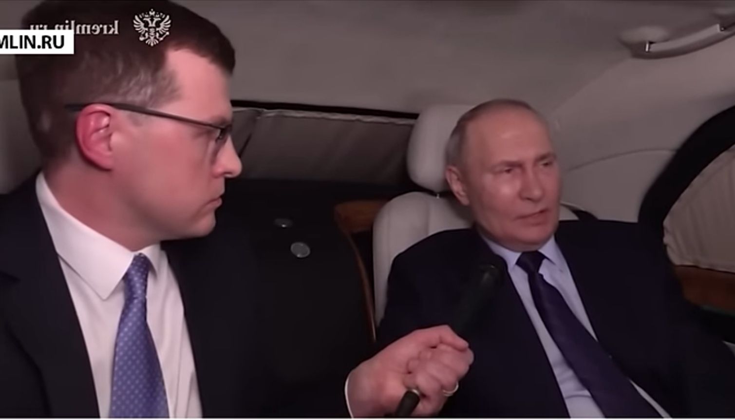 Путін дав інтерв'ю в автомобілі