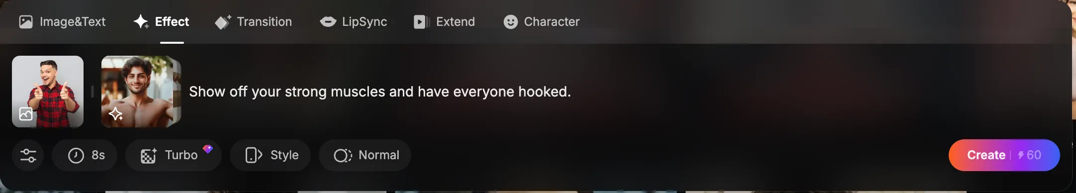 Как накачать пресс в сервисе PixVerse Как накачать пресс в сервисе PixVerse