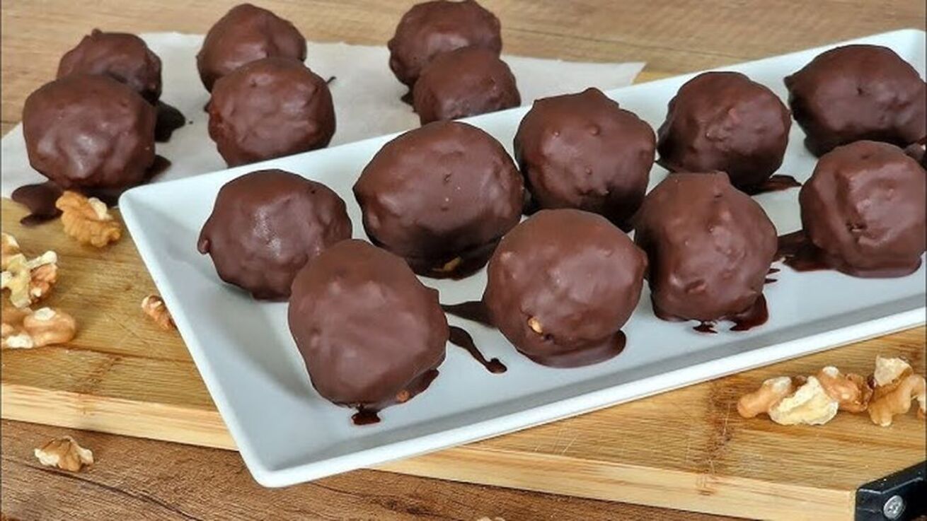 Готуємо шоколадні цукерки з горіхами