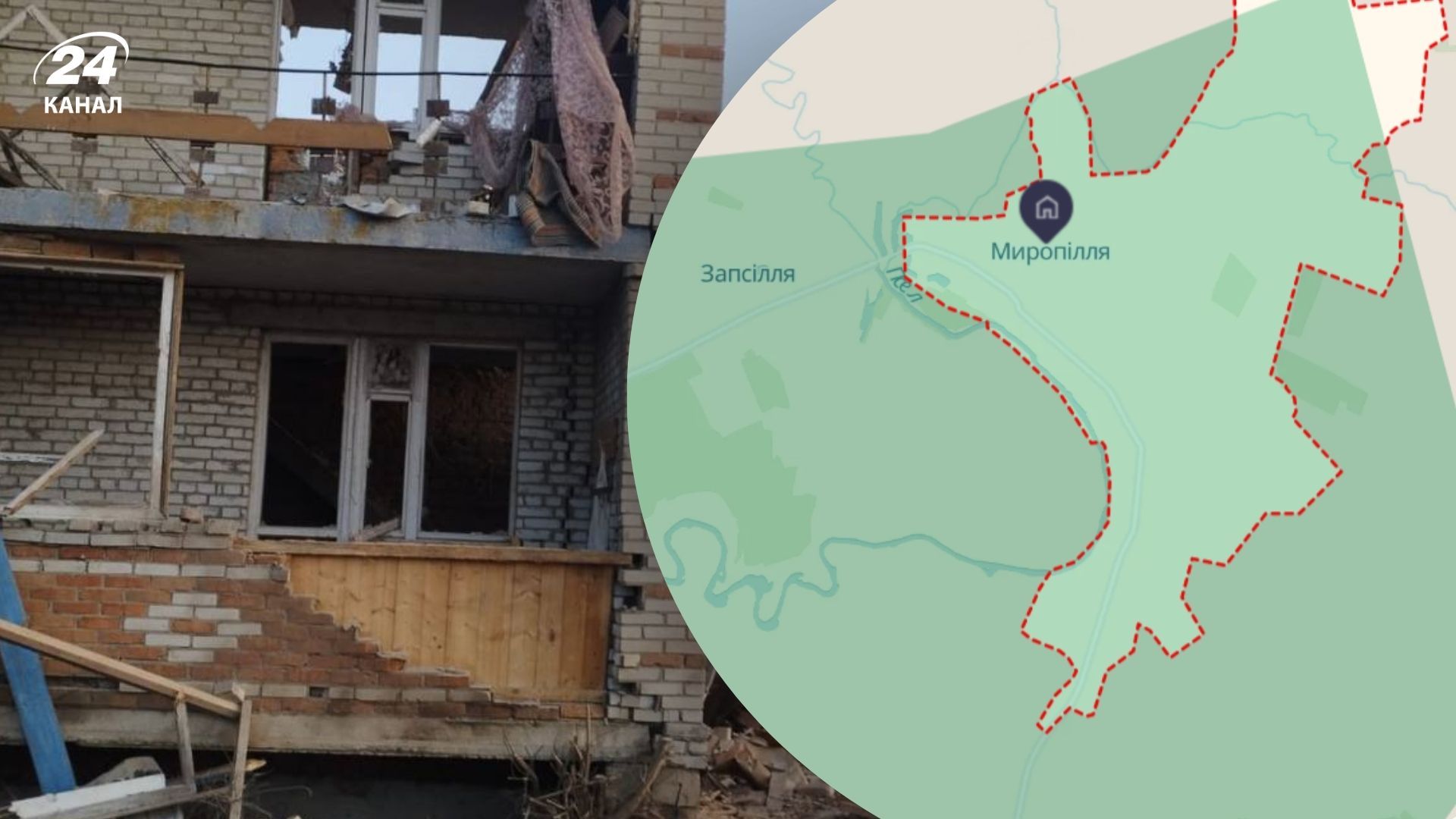 В Сумской области россияне ударили по двухэтажному дому В Сумской области россияне ударили по двухэтажному дому