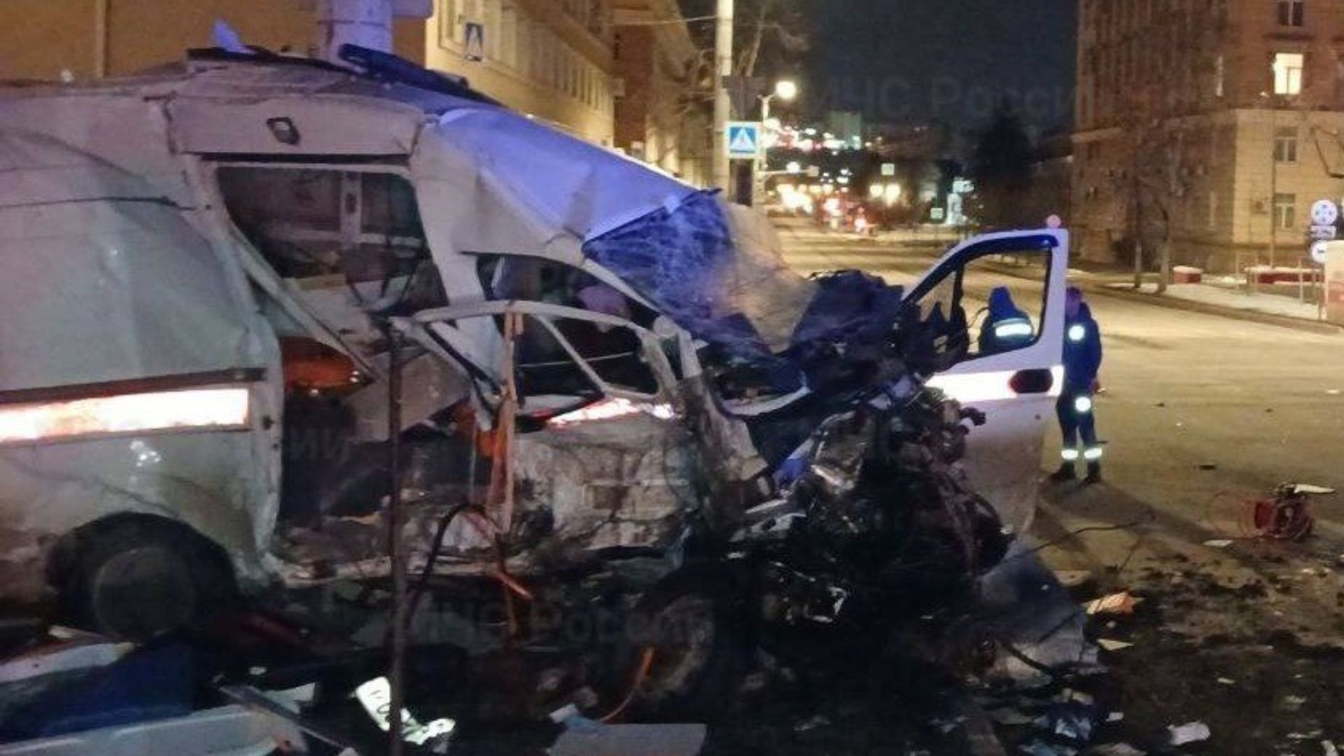 Последствия ДТП в Белгороде, Россия