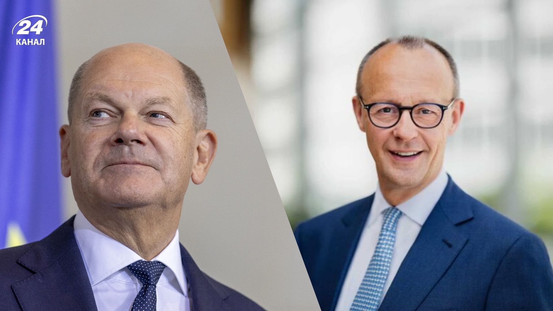 Кадидаты на пост канцлера Германии Олаф Шольц и Фридрих Мерц Кадидаты на пост канцлера Германии Олаф Шольц и Фридрих Мерц