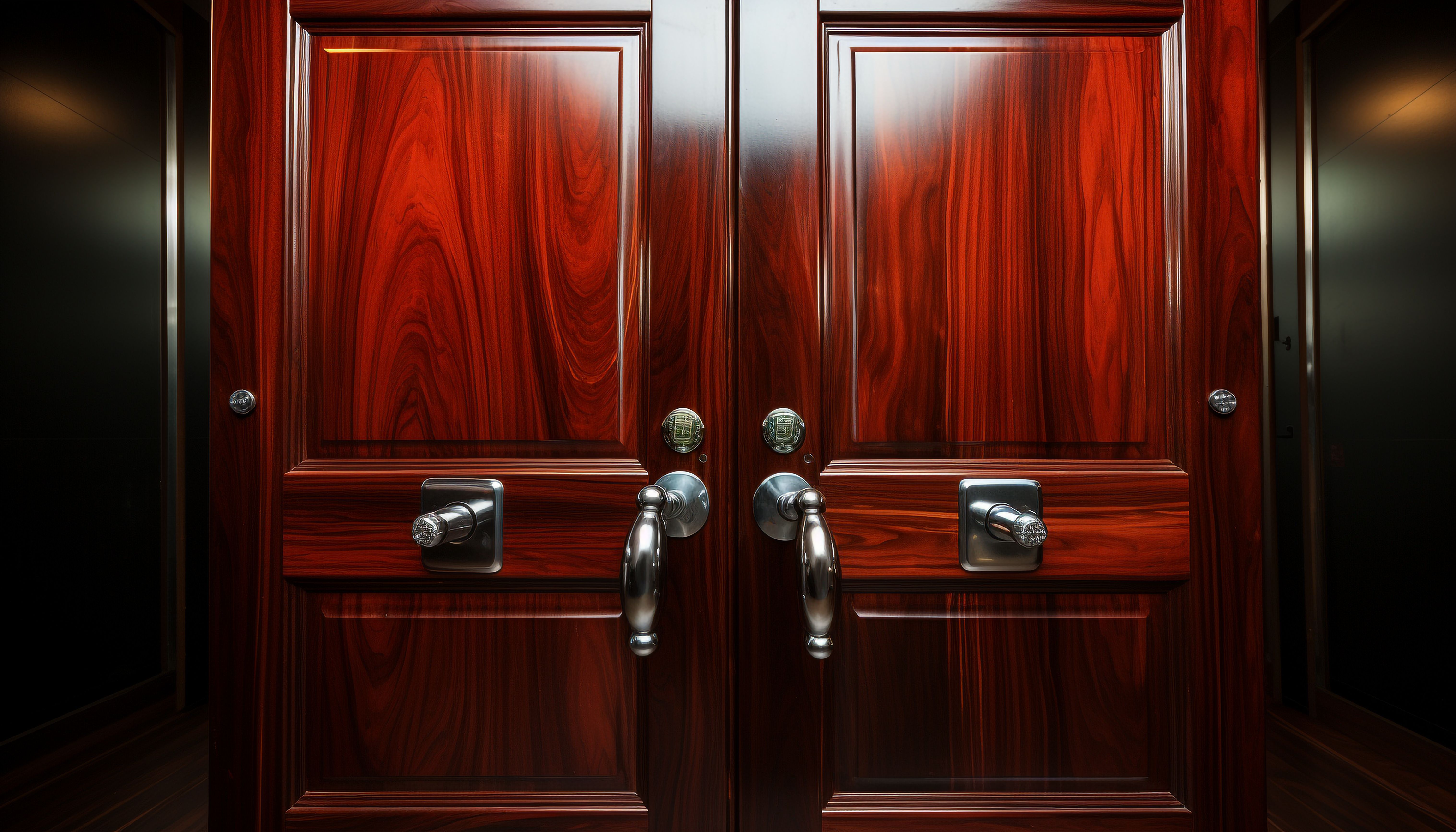 Входные двери могут быть глянцевыми Входные двери могут быть глянцевыми