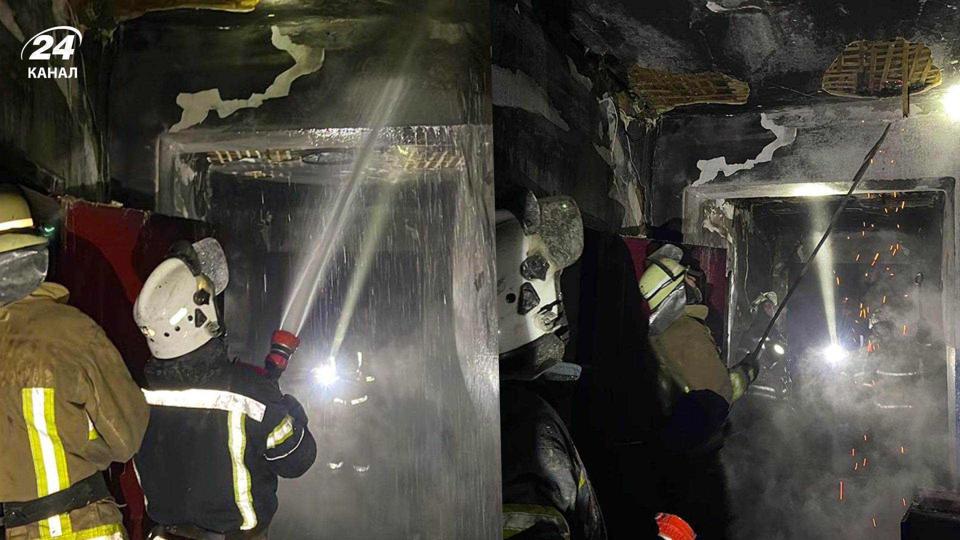 Пожар в пансионате для пожилых людей в Одесской области