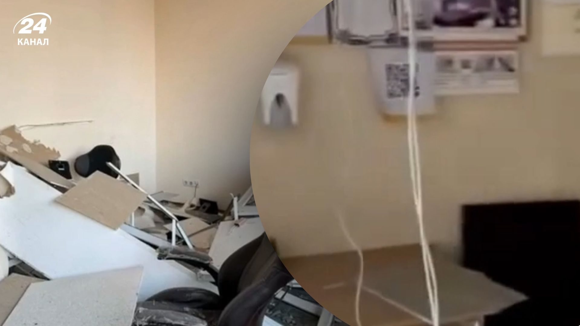 Оккупанты повредили офис украинского телеканала в Киеве