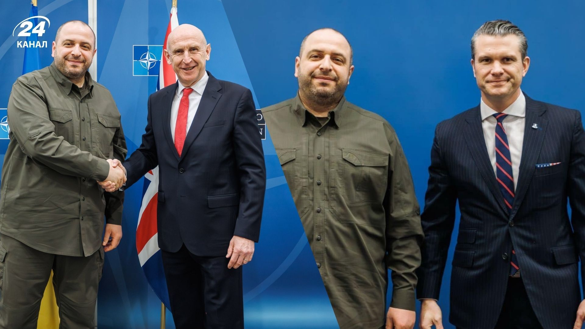 Умєров розпочав офіційні зустрічі на полях "Рамштайну", зокрема з головою Пентагону Гегсетом - 24 Канал Умєров розпочав офіційні зустрічі на полях "Рамштайну", зокрема з головою Пентагону Гегсетом - 24 Канал