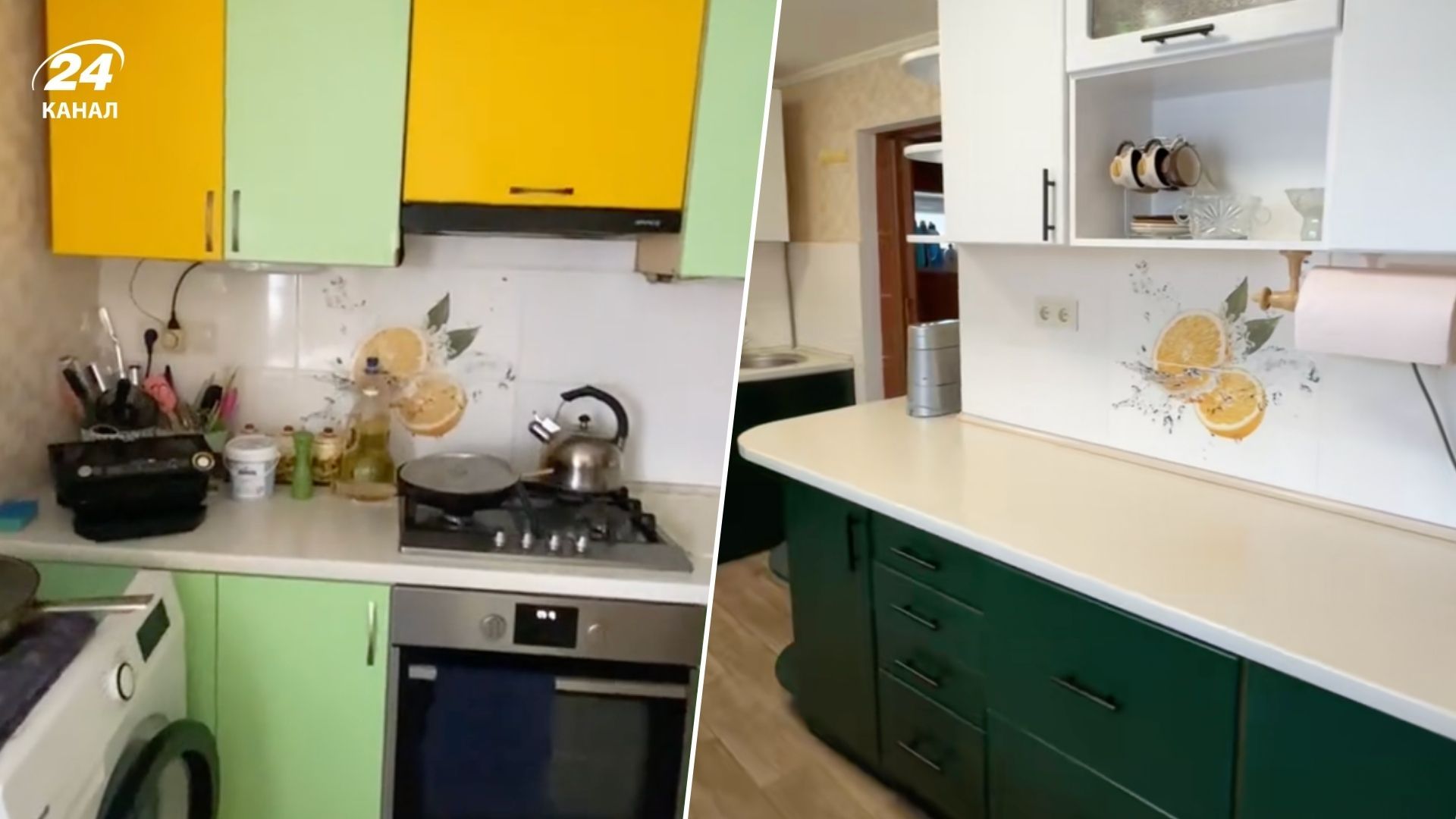 Женщина переделала старую кухню на новую - видео, как ей это удалось