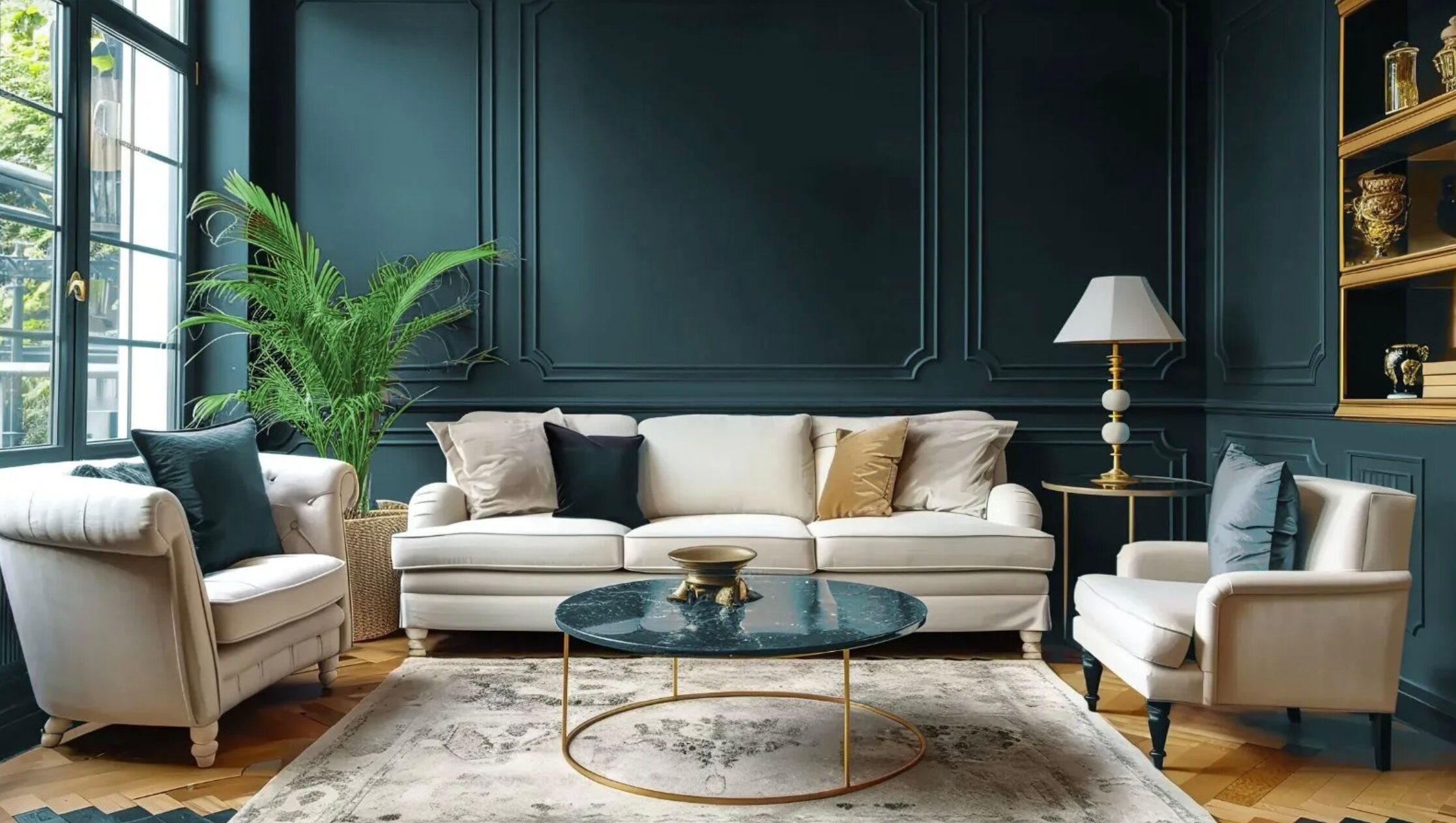 Синьо-зелений став кольором століття у дизайні інтер'єру