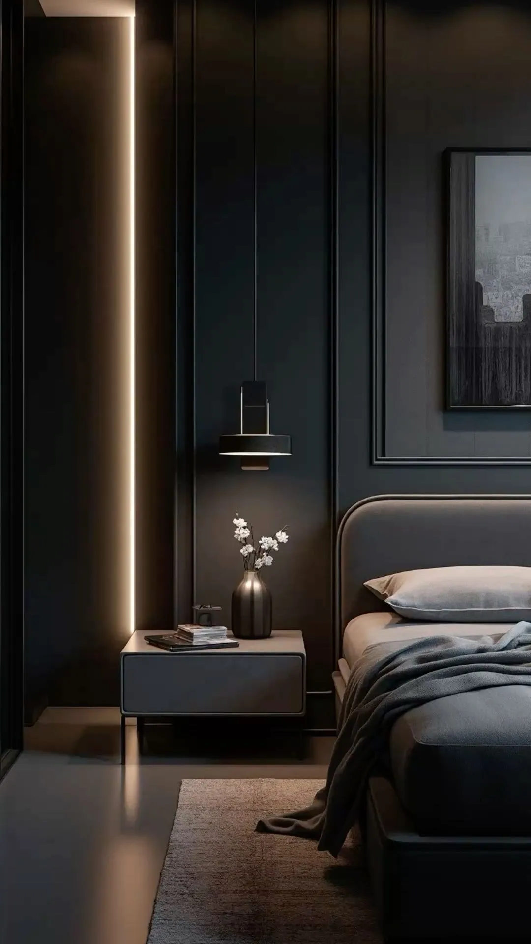 чорна спальня чорна спальня