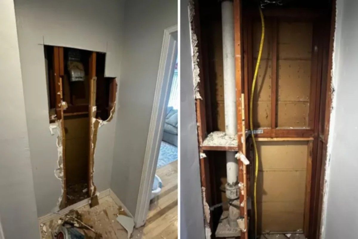 Мужчина не подозревал о существовании тайного пространства Мужчина не подозревал о существовании тайного пространства