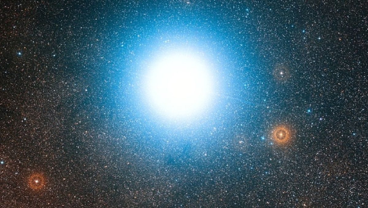 Часть космоса вокруг звезды Альфа Центавра Часть космоса вокруг звезды Альфа Центавра