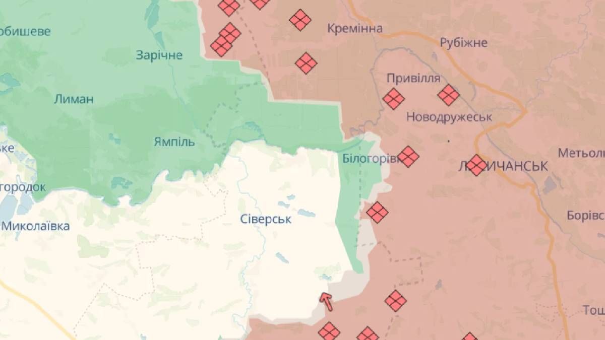 Оккупанты пробуют взять Северск в карман Оккупанты пробуют взять Северск в карман