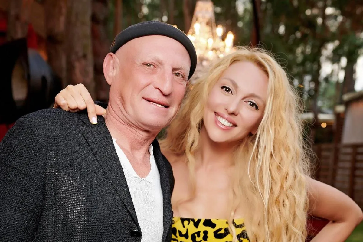 Оля Полякова з чоловіком Оля Полякова з чоловіком