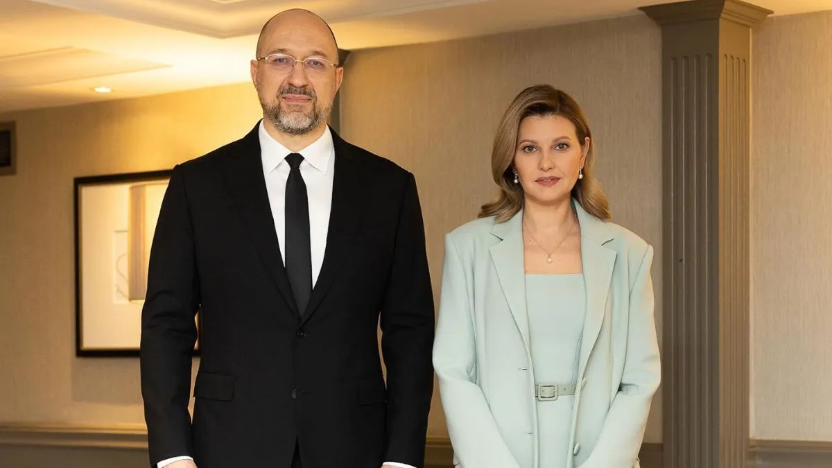 Шмыгаль и Зеленская перед коронацией Шмыгаль и Зеленская перед коронацией