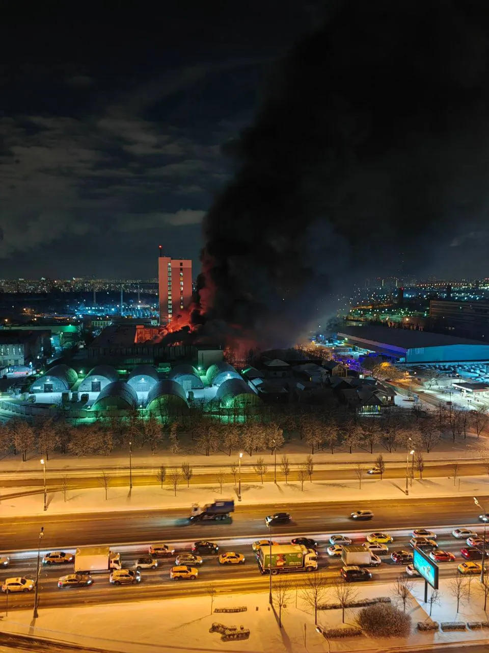 У Москві 19 лютого 2025 горить Інститут точної механіки й обчислювальної техніки - фото