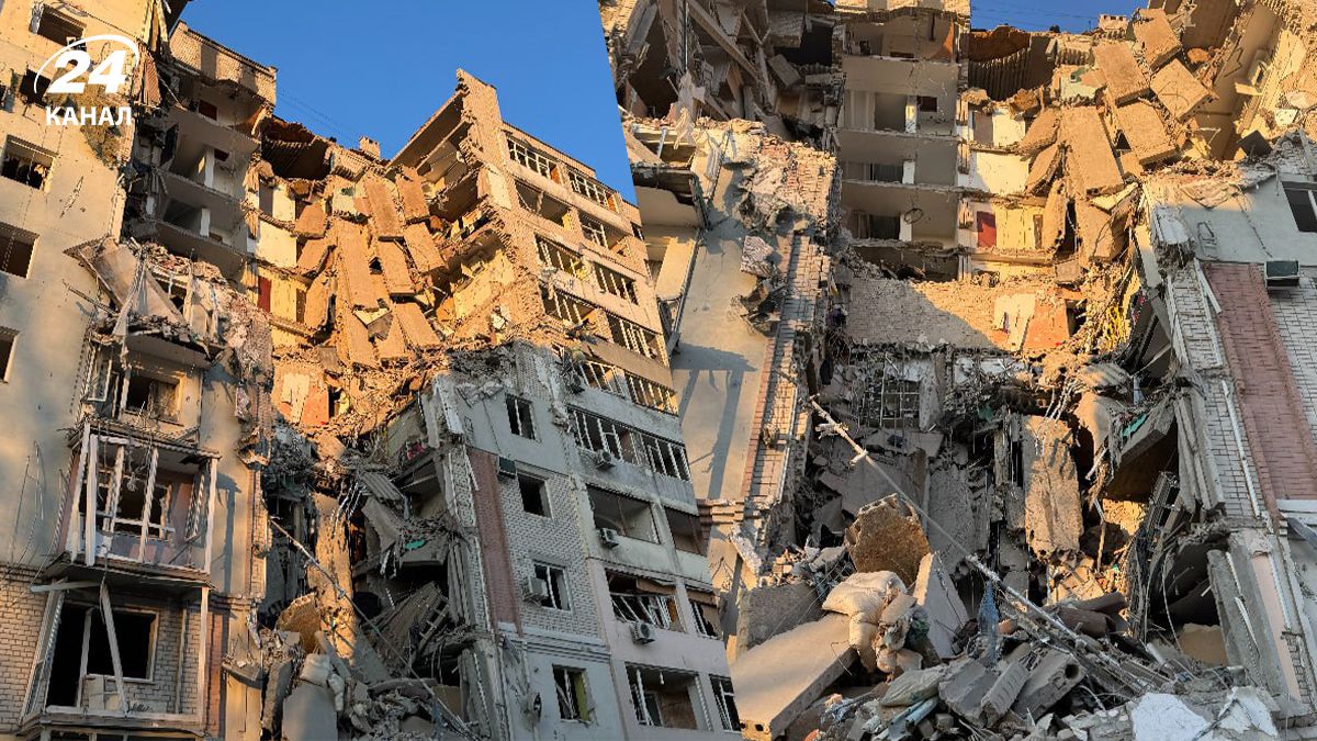 Росія вдарила КАБом по багатоповерхівці в Херсоні Росія вдарила КАБом по багатоповерхівці в Херсоні