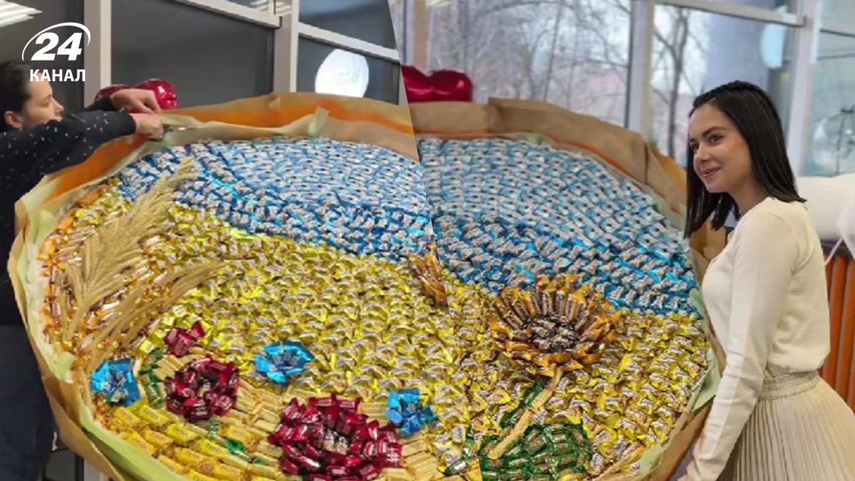 Майстриня з України показала найбільший букет з цукерок Майстриня з України показала найбільший букет з цукерок