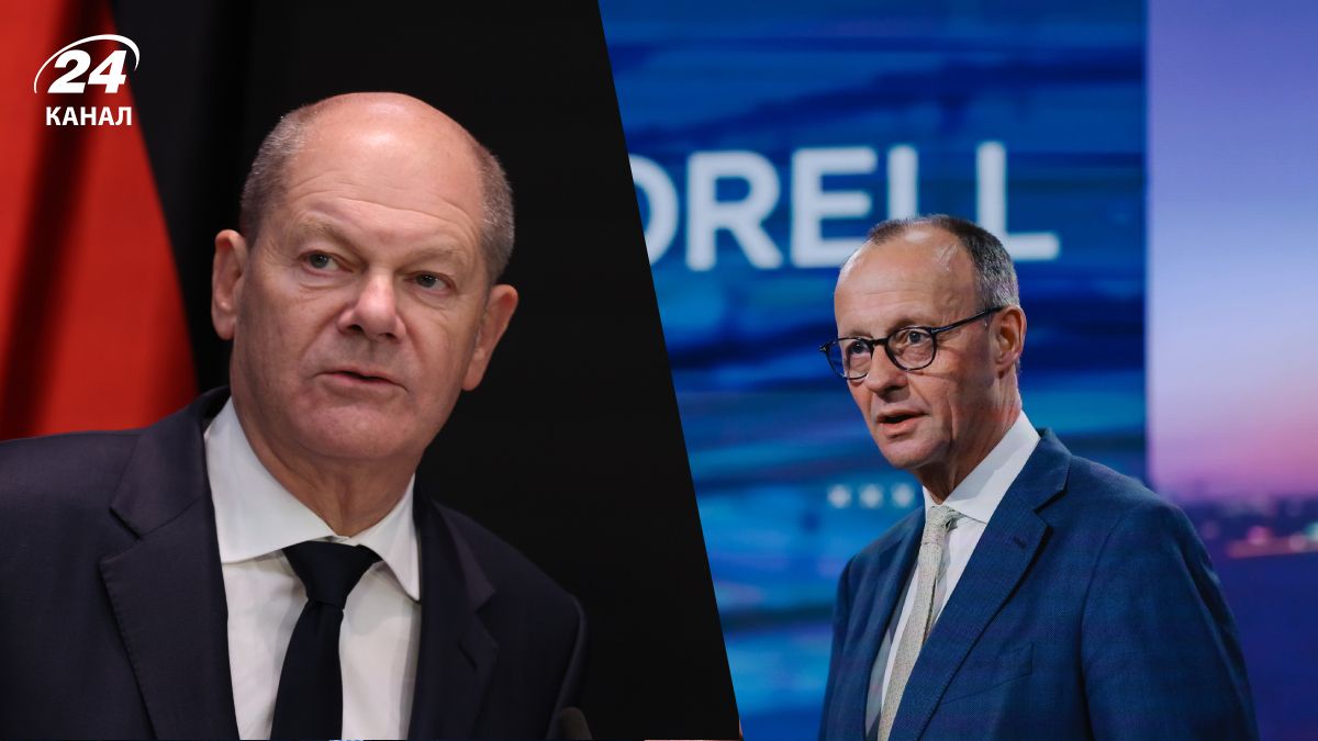 Шольц и Мерц на выборах Шольц и Мерц на выборах