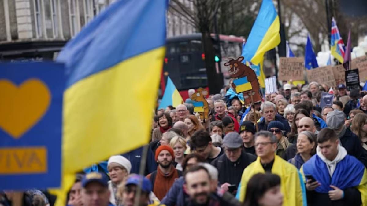 В столице Британии прошла акция в поддержку Украины В столице Британии прошла акция в поддержку Украины