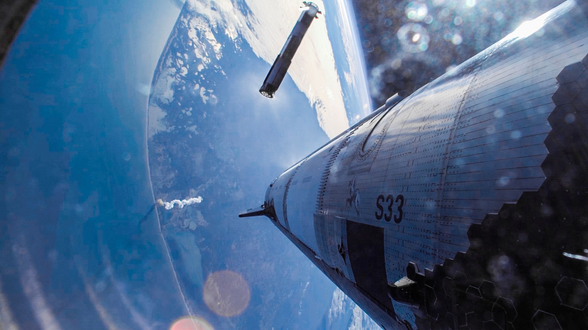 Starship во время 7-го полета Starship во время 7-го полета