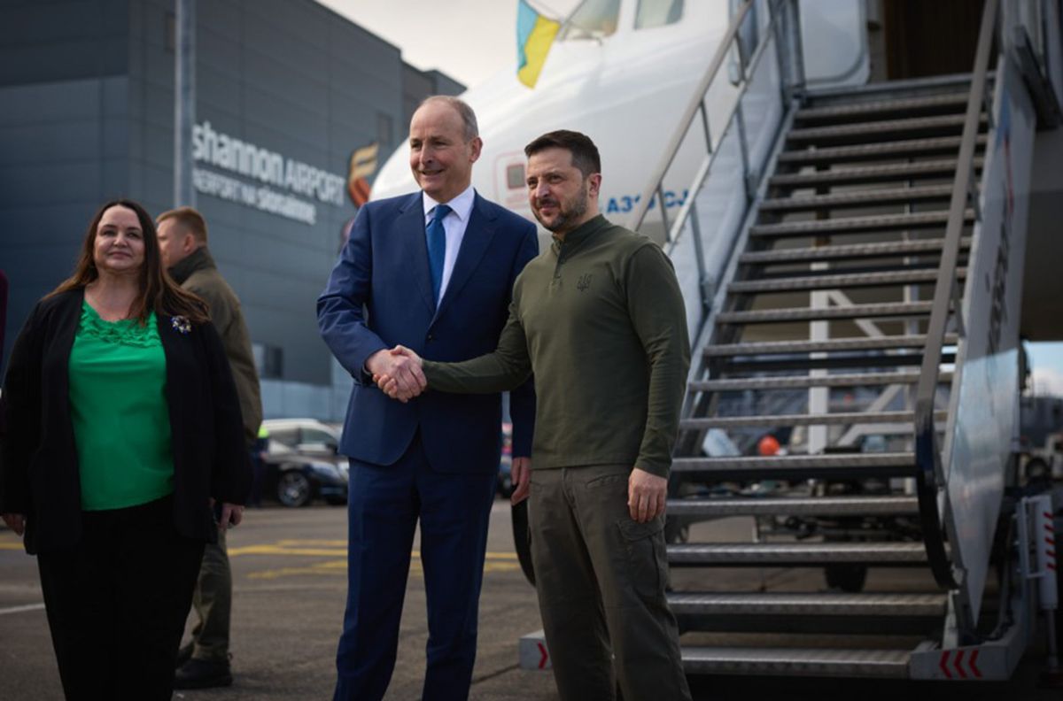 Зеленський зустрівся з прем'єром Ірландії Зеленський зустрівся з прем'єром Ірландії