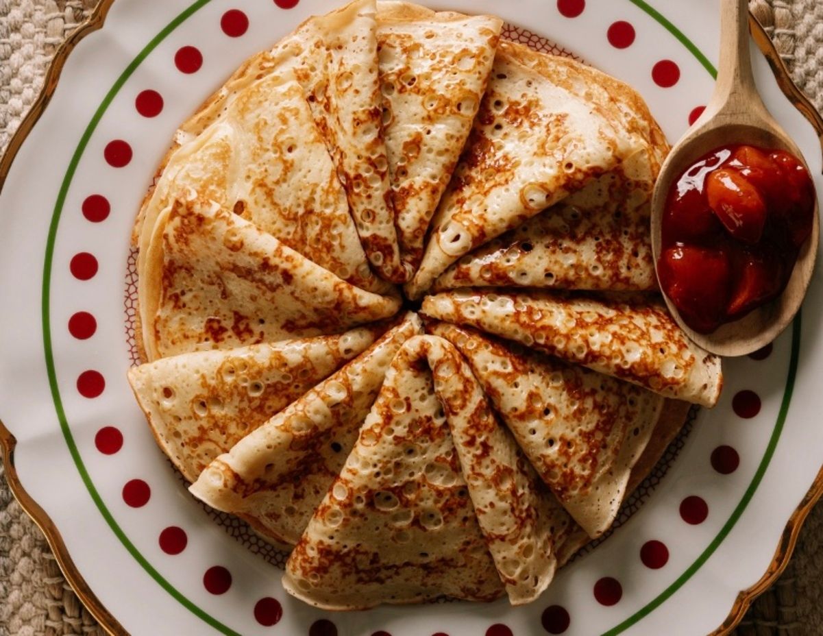 Ажурные блинчики по рецепту Ярославского