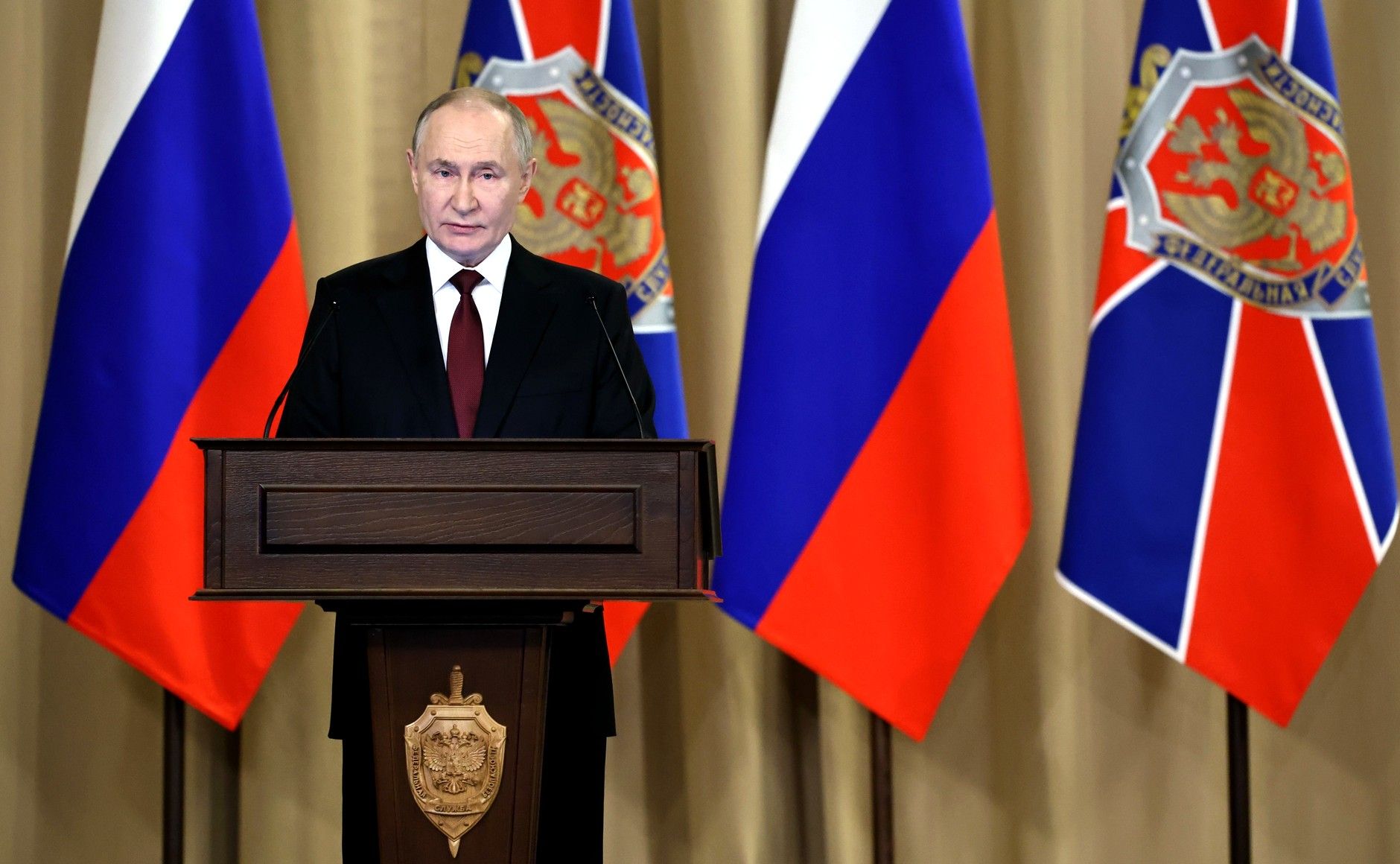 Российский диктатор Владимир Путин