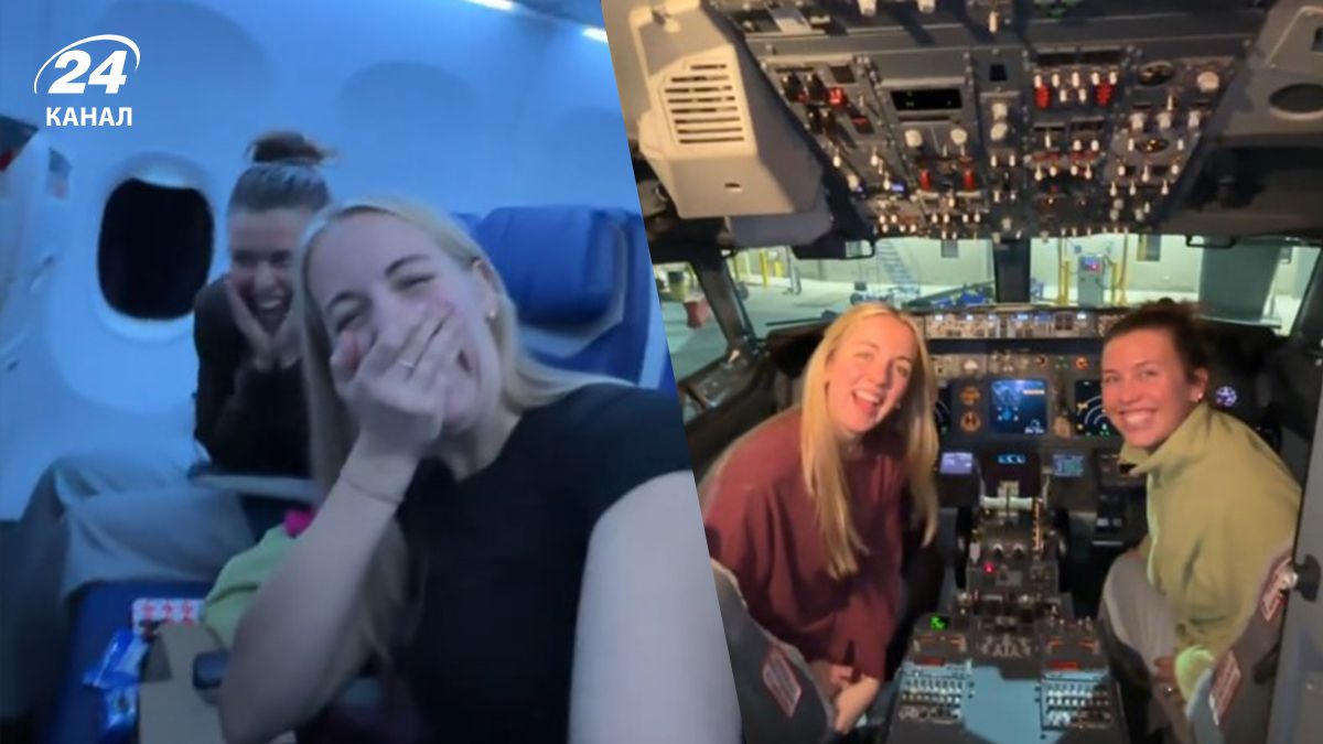 Девушки летели в самолете только вдвоем - как прошел полет Девушки летели в самолете только вдвоем - как прошел полет