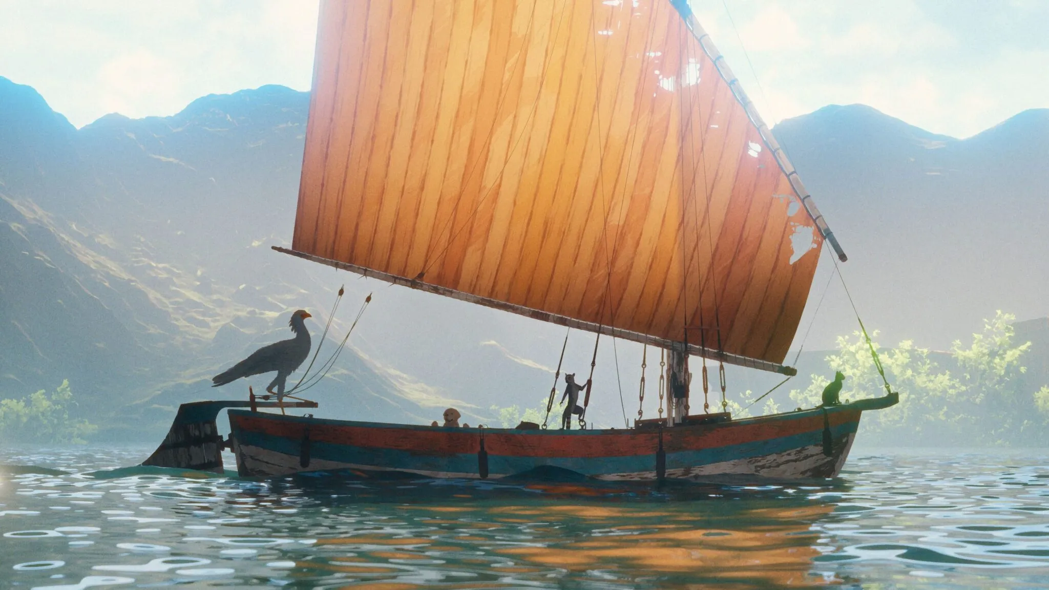 Кадр из мультфильма Поток. Последний кот на земле Кадр из мультфильма Поток. Последний кот на земле