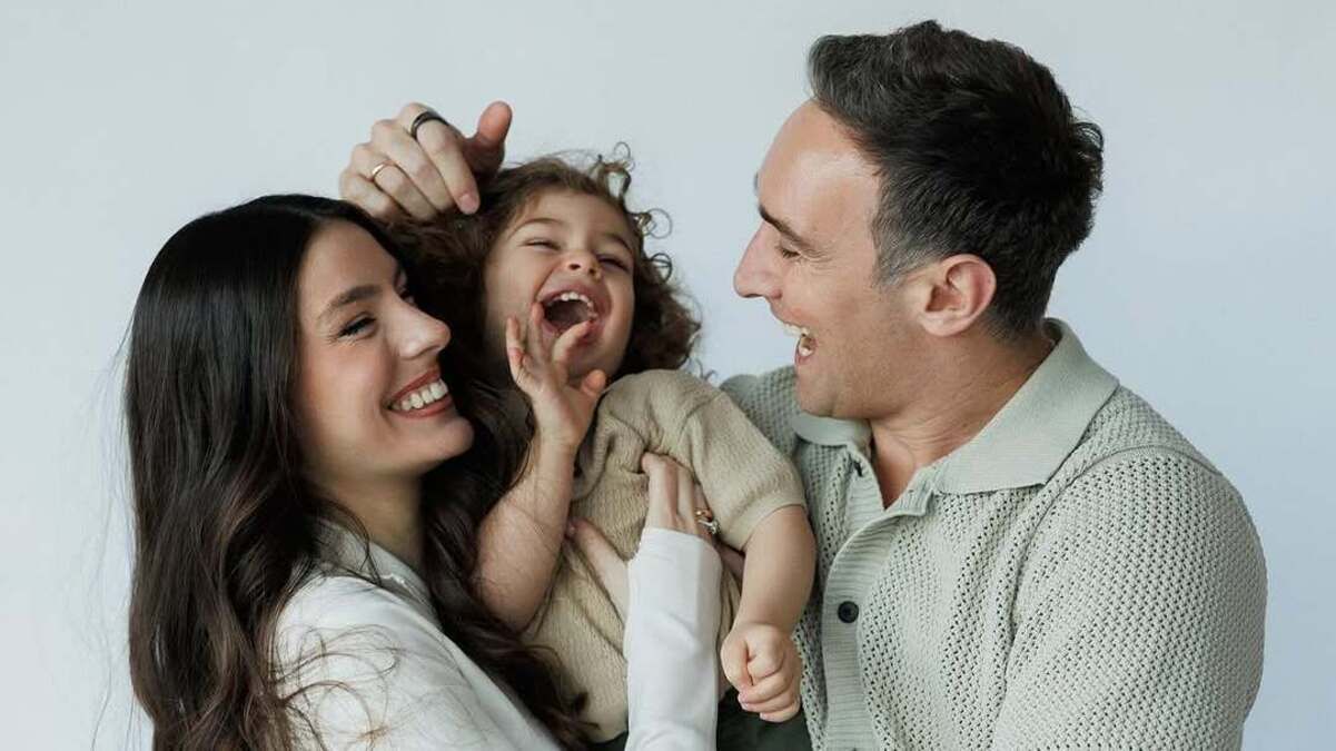 Іраклі Макацарія та Ліза Чічуа з сином Іраклі Макацарія та Ліза Чічуа з сином