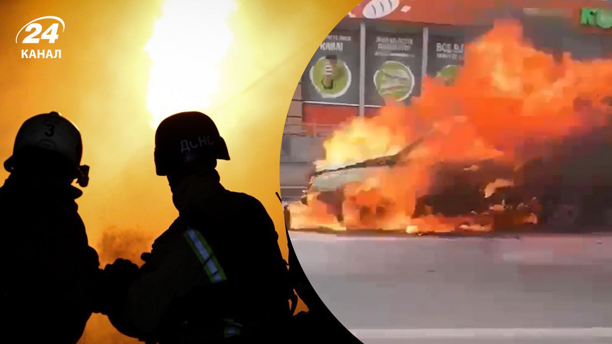 В Киеве загорелось легковое авто В Киеве загорелось легковое авто