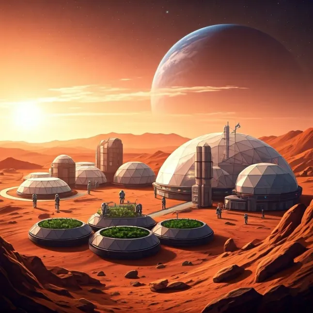 ИИ показал пейзажи на Марсе ИИ показал пейзажи на Марсе