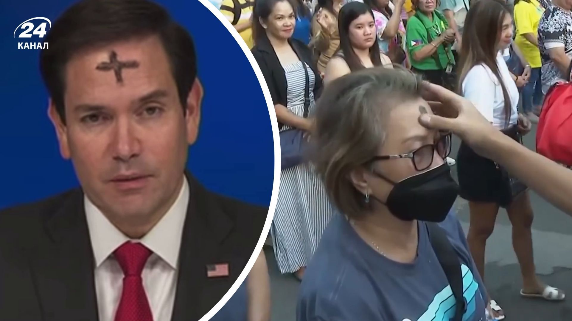 Рубіо виступив із хрестом на лобі Рубіо виступив із хрестом на лобі