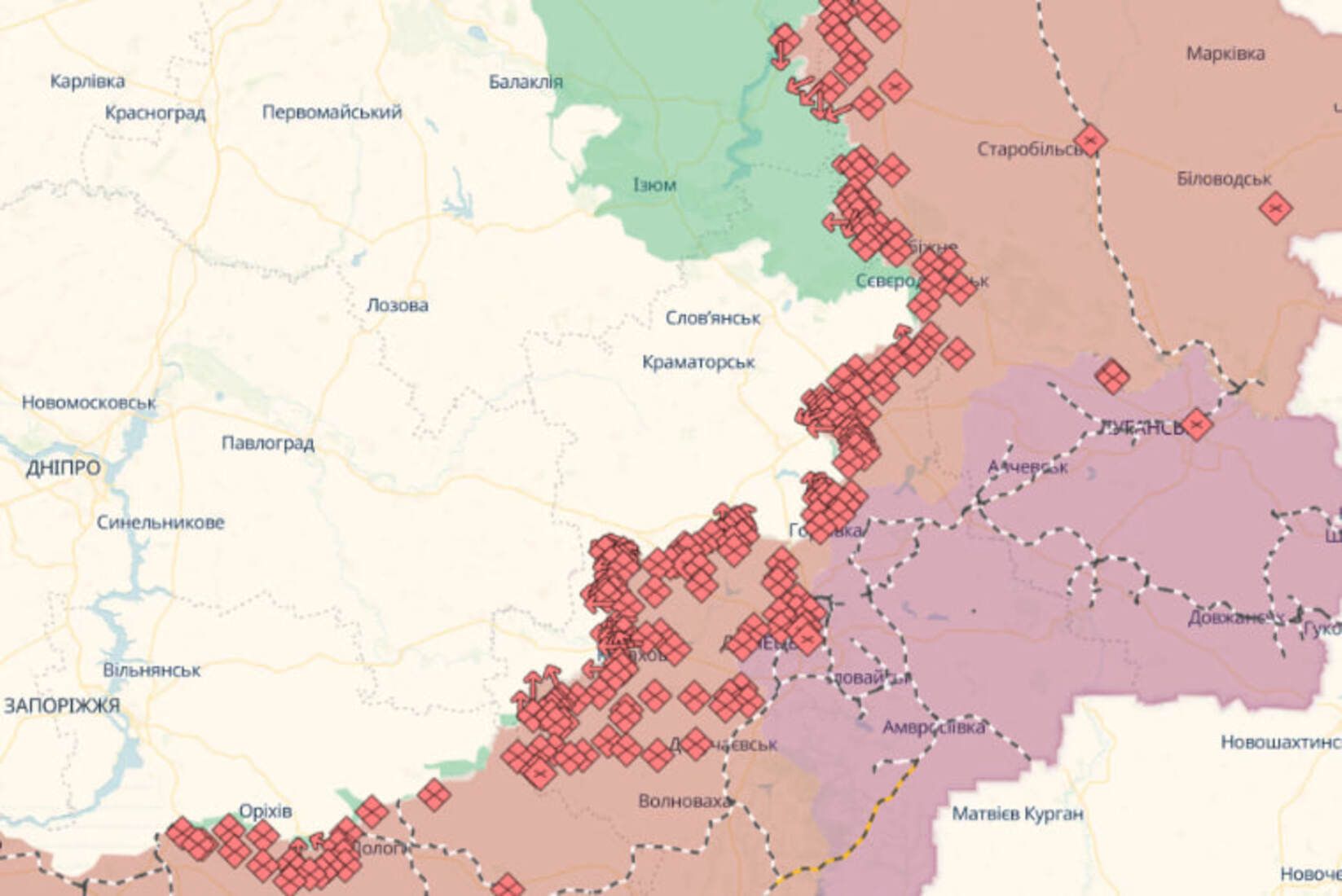 Росія хоче сформувати плацдарми у районах Торецька, Часового Яру та Лиману Росія хоче сформувати плацдарми у районах Торецька, Часового Яру та Лиману