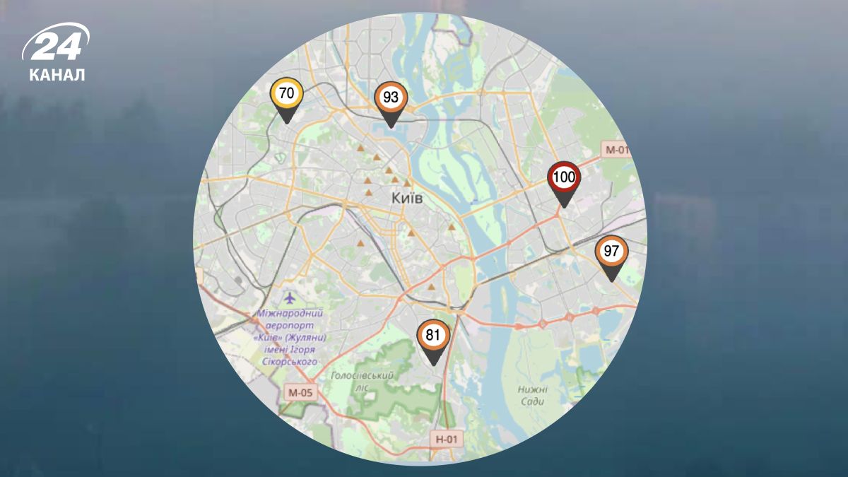 Загрязнение воздуха в Киеве Загрязнение воздуха в Киеве