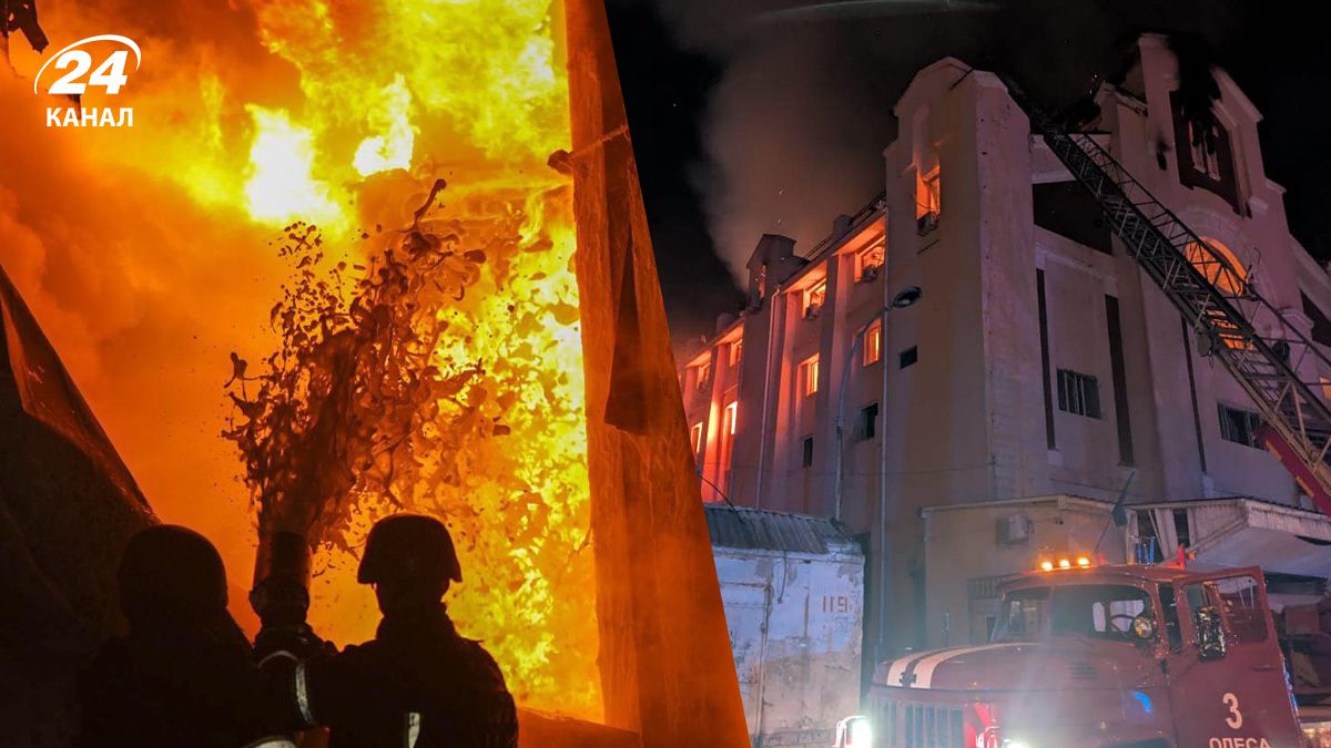 Последствия ударов по Одессе Последствия ударов по Одессе