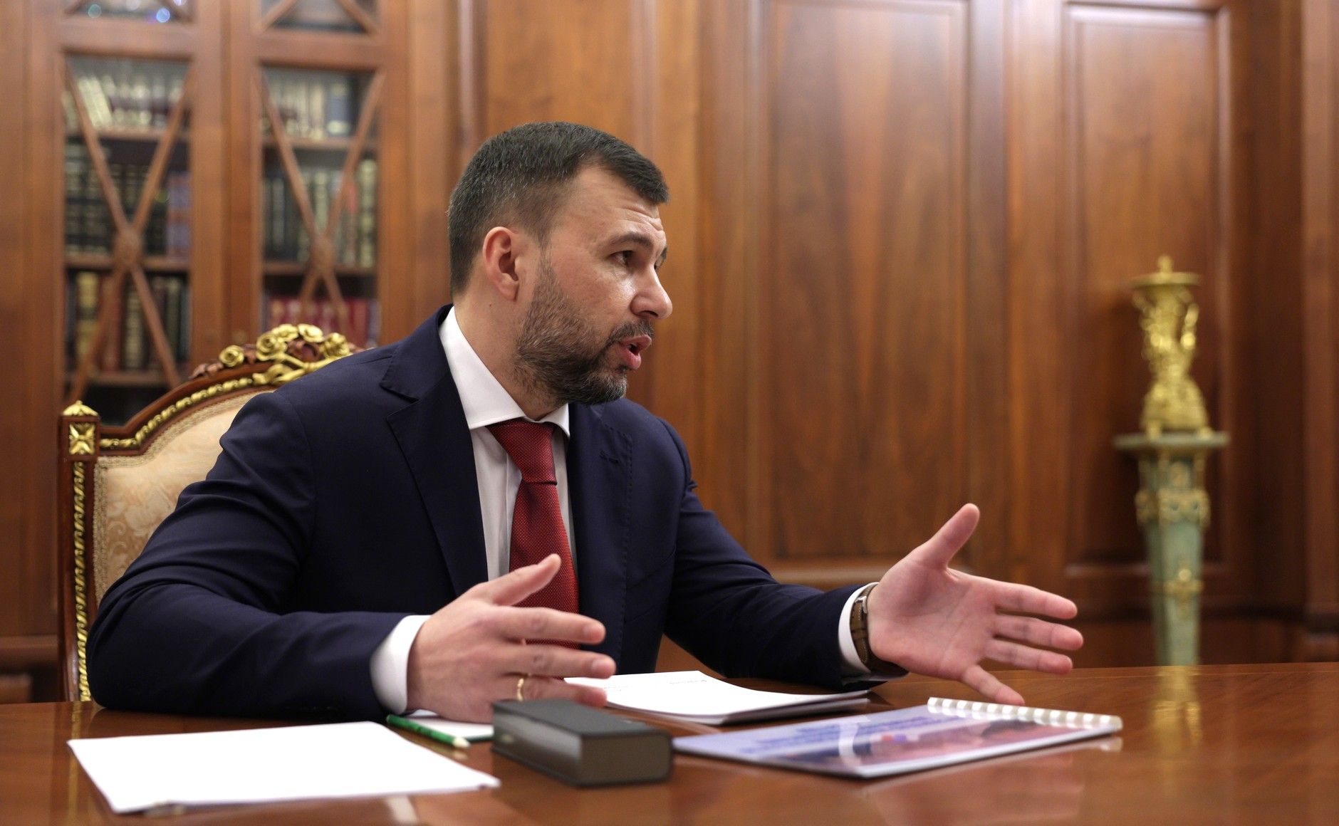 Очільник так званої ДНР Денис Пушилін в Кремлі Очільник так званої ДНР Денис Пушилін в Кремлі