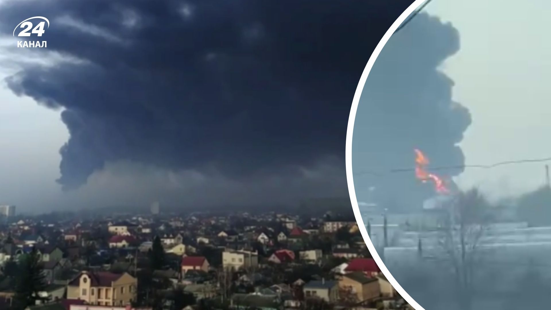 В Одесі горять резервуари з пальним В Одесі горять резервуари з пальним