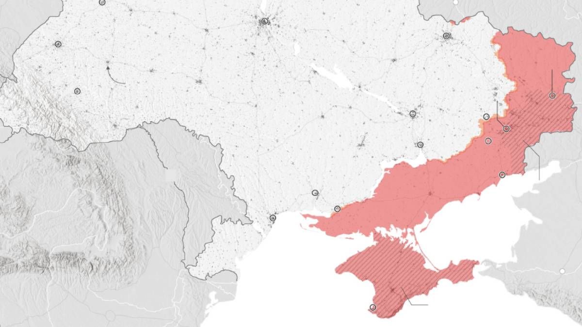 СМИ рассказали, сколько территорий Украины Россия оккупировала СМИ рассказали, сколько территорий Украины Россия оккупировала