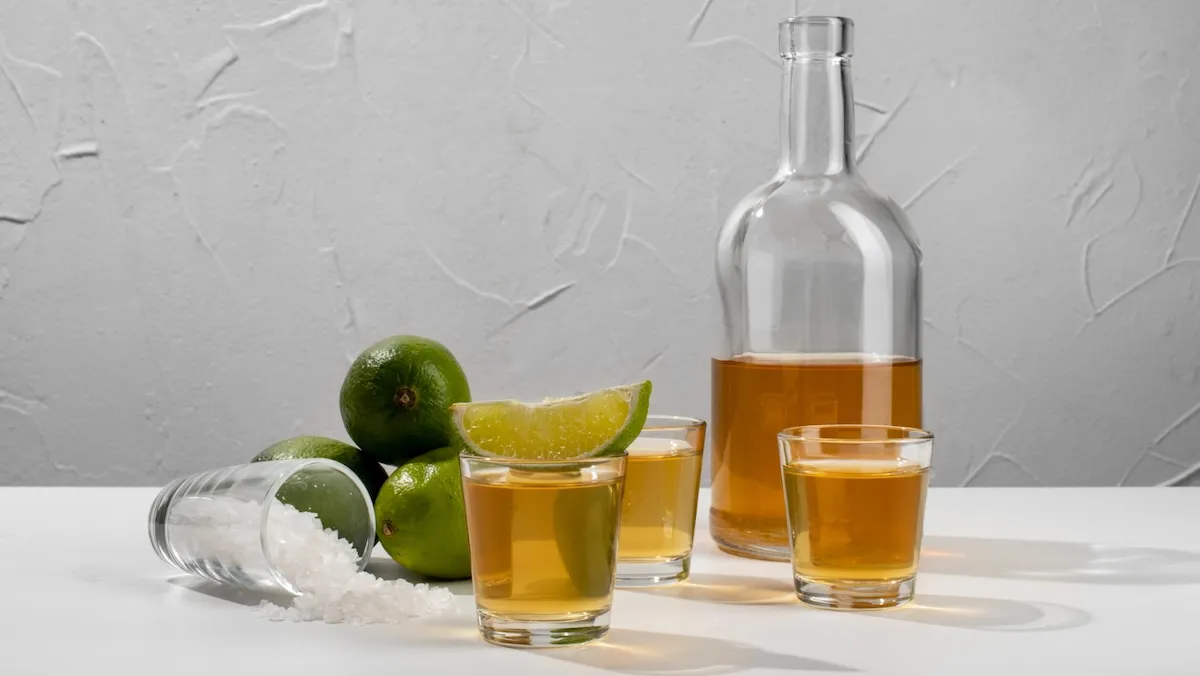 кашаса в бутылке и стаканах кашаса в бутылке и стаканах