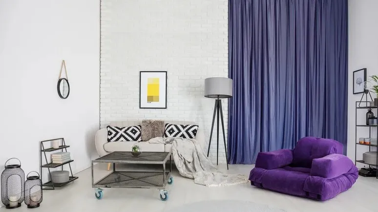 Акцентна стіна зі шторами Акцентна стіна зі шторами